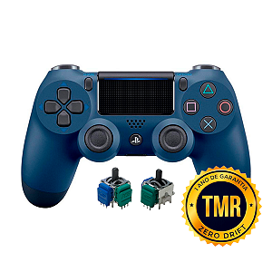 Controle Sem Fio Original PS4 TMR Azul Meia-Noite Seminovo