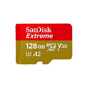 Cartão de Memória SanDisk 128GB Extreme 190MB/s MicroSDXC + Adp