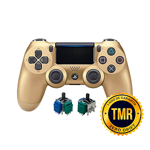 Controle Sem Fio Original PS4 TMR Dourado Seminovo
