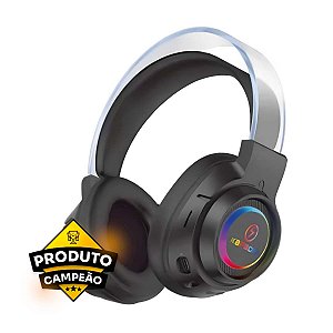 Headphone Bluetooth Kapbom KA-755 RGB Preto