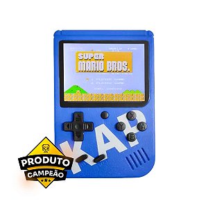 Mini Game Portátil Retrô 400 Jogos Kapbom KA-1189 Azul