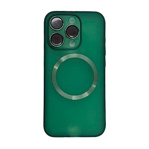 Capa MagSafe para iPhone 15 Pro Max Cerâmica Com Proteção de Câmera