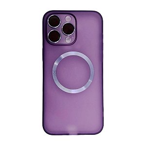 Capa MagSafe para iPhone 15 Pro Cerâmica Com Proteção de Câmera
