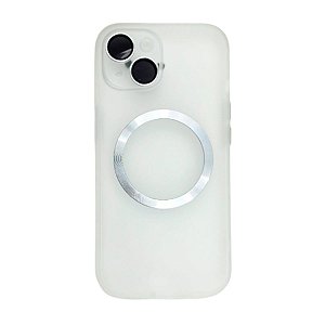 Capa MagSafe para iPhone 15 Cerâmica Com Proteção de Câmera