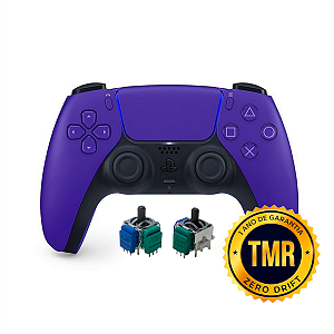 Controle Sem Fio Original PS5 DualSense TMR Galactic Purple Seminovo
