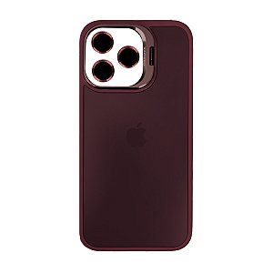 Capa para iPhone 15 Pro Fosca Turbo Case Com Película para Câmera