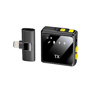 Microfone Lapela Wireless Onistek ON-MC814 Lightning