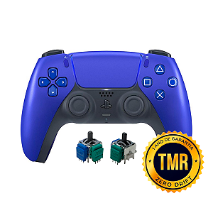 Controle Sem Fio Original PS5 DualSense TMR Cobalt Blue Seminovo