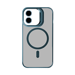 Capa para iPhone 16 Transparente Com Película para Câmera