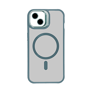 Capa para iPhone 14 Transparente Com Película para Câmera