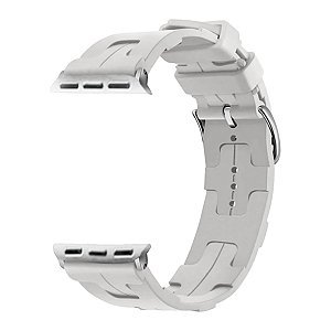 Pulseira para Apple Watch Silicone Com Fivela 42/44/45/49mm