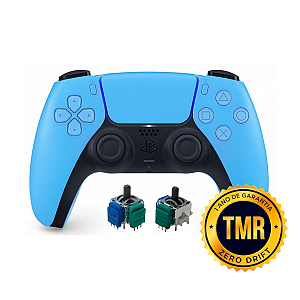 Controle Sem Fio Original PS5 DualSense TMR Starlight Blue Seminovo