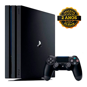 Console Sony PS4 Pro 1TB Preto Seminovo