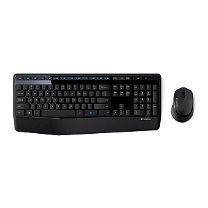 Kit 2 em 1 Teclado + Mouse Wireless Logitech MK345 Preto