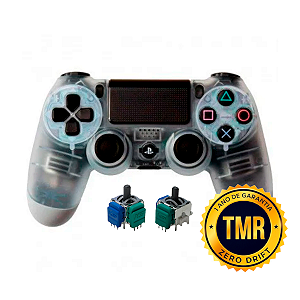 Controle Sem Fio Original PS4 TMR Transparente Seminovo