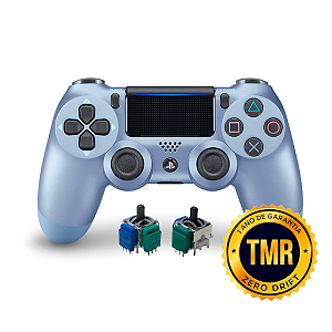 Controle Sem Fio Original PS4 TMR Titanium Blue Seminovo