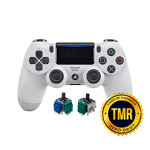 Controle Sem Fio Original PS4 TMR Glacier White Seminovo