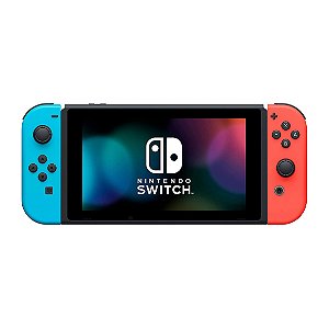 Console Nintendo Switch 32GB V2 Azul e Vermelho + Jogos Digitais + Cartão de Memoria 128GB Seminovo