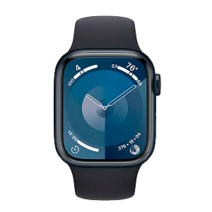 Apple Watch Series 9 45mm GPS Meia Noite Aluminium Seminovo