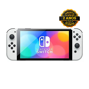 Console Nintendo Switch 64GB Oled Branco + Jogos Digitais + Cartão de Memoria 512GB