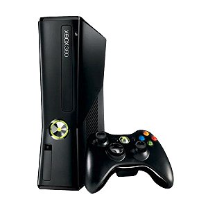 Console Xbox 360 Slim HD 250GB com + de 80 Jogos e + de 1.500 Jogos de Emuladores + LTU Seminovo (24394)