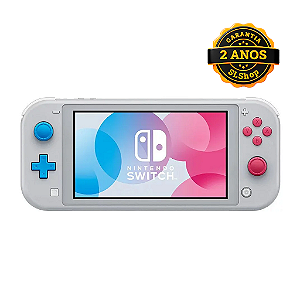 Console Nintendo Switch Lite 32GB Edição Pokémon Zacian e Zamazenta + Jogos Digitais + Cartão de Memoria 256GB Seminovo
