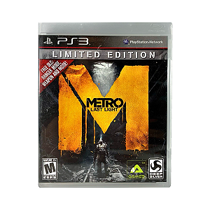 Jogo Metro Last Light Limited Edition - PS3 Seminovo