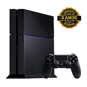 Console PS4 FAT 1TB com 15 Jogos Preto Seminovo