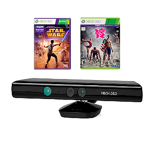 Kinect com Jogos London 2012 + Star Wars - Xbox 360 Seminovo