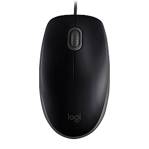 Mouse Logitech com Fio M110 Silent Preto