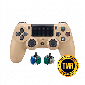 Controle Sem Fio Original PS4 TMR Bege Seminovo