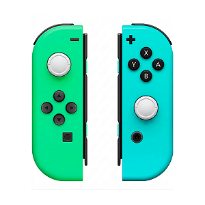 Controle Joy-Con Par Compatível Nintendo Switch Azul e Verde Seminovo