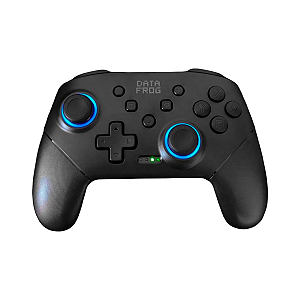 Controle Sem Fio Data Frog S80 RGB P/ Nintendo Switch Android PC Preto Bluetooth Seminovo