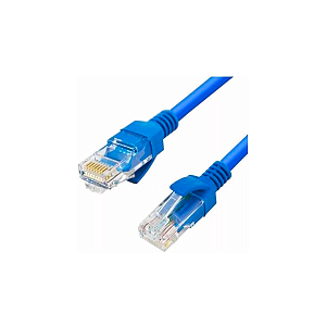 Cabo de Rede CAT6 Azul 01 metro