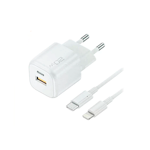 Fonte Celular + Cabo USB-C para Lightning CQ-1501CL Kaidi