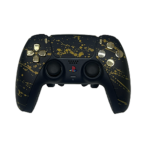 Controle Sem Fio Original PS5 DualSense Com pedals Preto/ Dourado - Seminovo