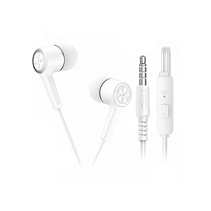 Fone de Ouvido P3 Kaidi KD-7001 Branco