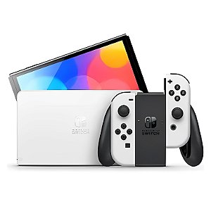 Console Nintendo Switch 64GB Oled Branco + Super Mario Bros. Wonder + 3 Meses Nintendo Switch Online + Jogos Digitais