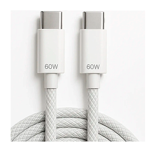 Cabo USB-C para USB-C Kimaster CB837C 60W 2m Preto