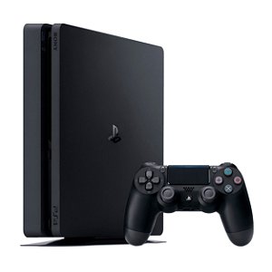 Console PS4 Slim 500GB com Jogos Preto Seminovo