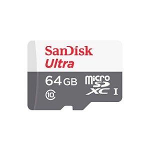 Cartão de Memória SanDisk 64GB Ultra 100MB/s MicroSDXC + Adp