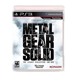 Jogo Metal Gear Solid The Legacy Collection 1987 - 2012 - PS3 Seminovo
