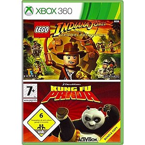 Jogo Pack LEGO Indiana Jones e Kung Fu Panda - Xbox 360 Seminovo