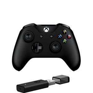Controle Wireless + Adaptador para PC - Xbox One