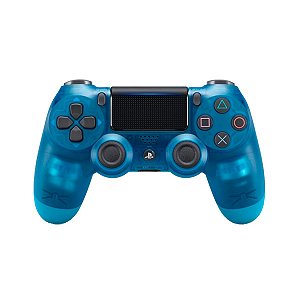 Controle DualShock 4 Crystal Azul - PS4 Seminovo