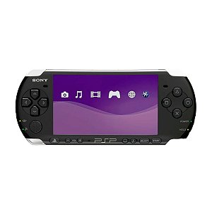 PSP GO 16GB PRETO COM JOGOS SEMINOVO - PSP