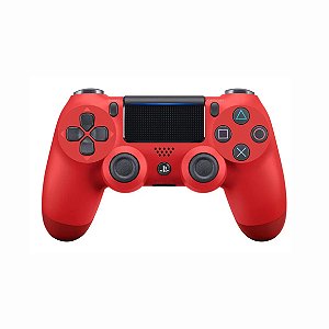 Controle Sem Fio Sony PlayStation DualShock 4 Vermelho
