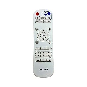 Controle TV Box BTV B8 / B9 / B10 / B11 / B13 / XTV / E13 - Infravermelho Branco
