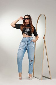 CALÇA SLOUCHY FEMININA CLARA DESTROYER ADHERENCIA