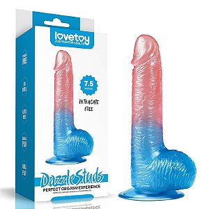 Pênis Lovetoy com Escroto Realístico - Dazzle Studs I 7.5 - Sex shop